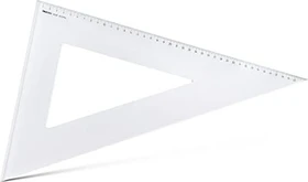Aristo Zeichendreieck 60° 48.5cm, mit Facette, transparent