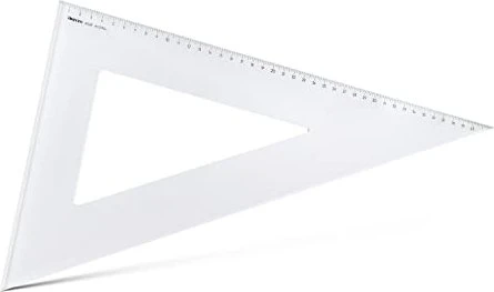 Aristo Zeichendreieck 60° 48.5cm, mit Facette, transparent