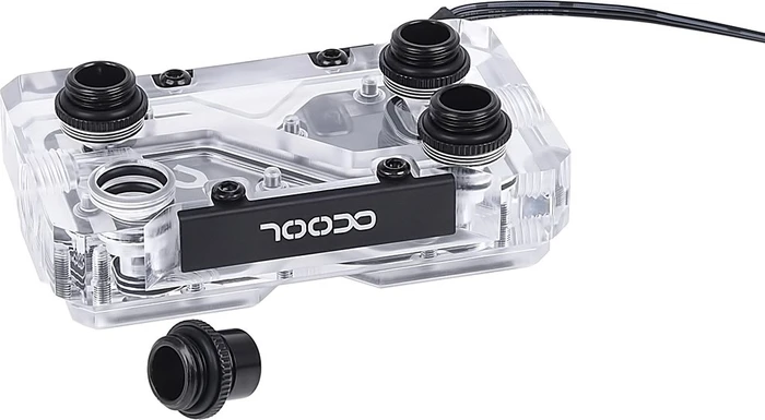 Alphacool GPX SLI Connector Dual ARGB X3 - 3-Slot, Acryl, Acetal