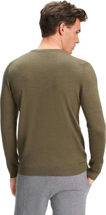 Falke Basic Apparel V-Ausschnitt Pullover wood mel. (Herren)