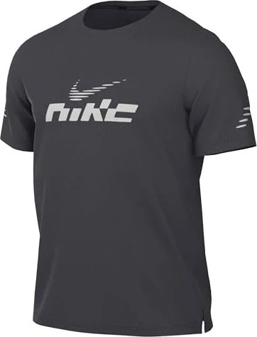 Nike Miler Flash Dri-FIT UV Laufshirt kurzarm dark smoke grey (Herren)