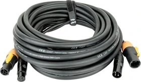 DAP Audio FP22 Hybrid Cable - Power Pro True & 3-pin XLR, 10m schwarz