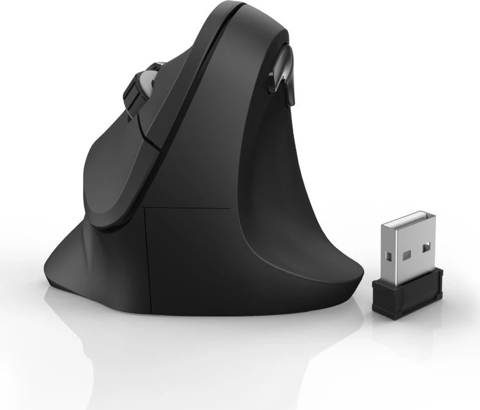 Hama EMW-500 Vertical Wireless Maus schwarz, USB
