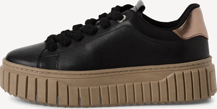 Tamaris Ledersneaker schwarz (Damen)