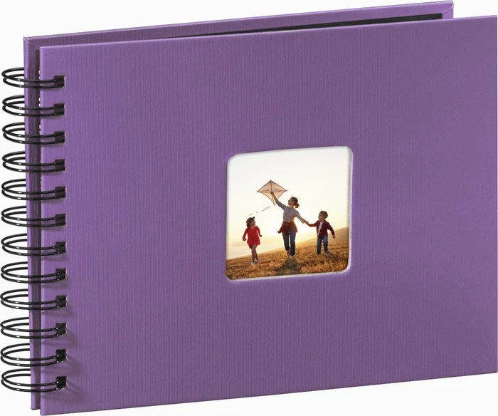 Hama Spiralalbum Fine Art 24x17 / 50 schwarze Seiten violett