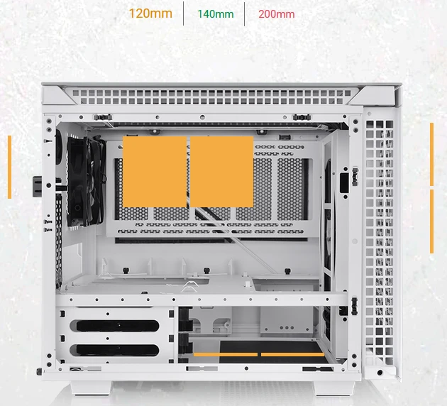 Thermaltake Divider 200 TG Air Snow Edition, weiß, Glasfenster