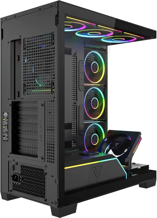 Modecom Volcano Stellar Plus 8F Black, Glasfenster