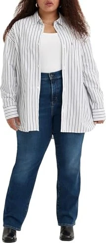 Levi's 724 High Rise Slim Straight Plus Jeans dark indigo worn in (Damen)