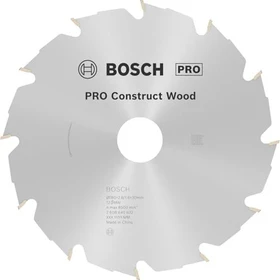 Bosch Professional PRO Construct Wood Kreissägeblatt 12Z, 180x2.6x30mm, 1 Stück
