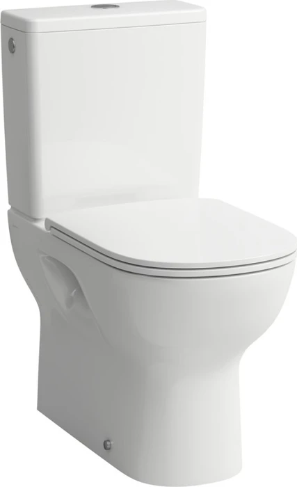 Laufen Lua Stand-WC für aufgesetzten Spülkasten, Tiefspüler, spülrandlos, Abgang waagrecht/senkrecht