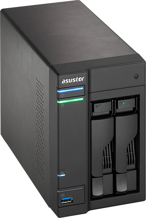 Asustor AS202T, 512MB RAM, 1x RJ-45 1000Base-T, 2x USB-A 3.0