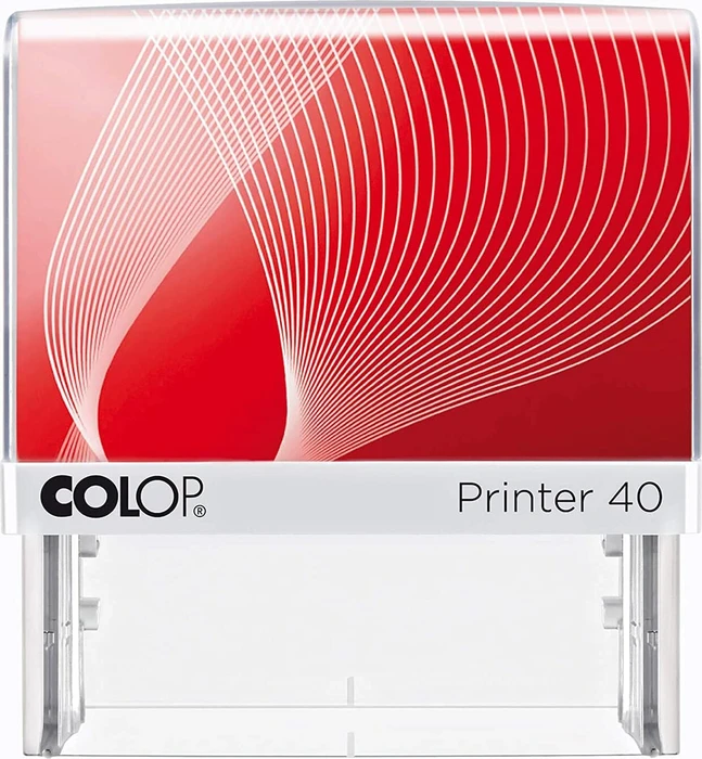 COLOP Printer 40/2 Set Textstempel zum Selbersetzen max. 6 Zeilen, 59x23mm, rot