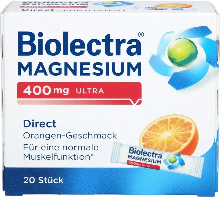 Biolectra Magnesium 400mg ultra direct Orange Micro-Pellets