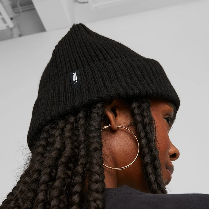 Puma Klassischer mit Umschlag Beanie puma black