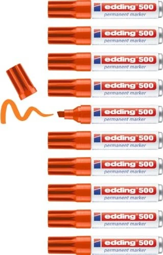 edding 500 Permanentmarker orange, 10er-Pack