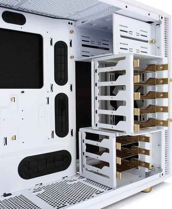 Fractal Design Define R5 White & Gold Limited Edition, Acrylfenster, schallgedämmt