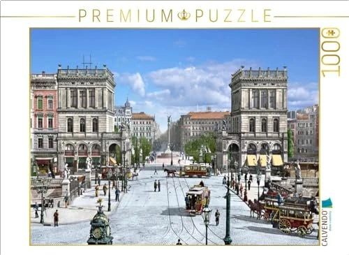 Calvendo Berlin - Blick auf den Belle-Alliance-Platz (heute Mehringplatz) um 1899-1905