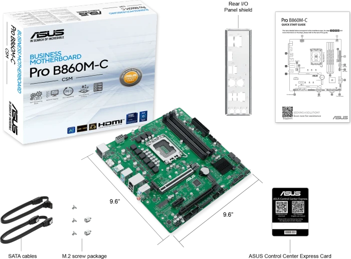 ASUS Pro B860M-C-CSM (Intel 1851)