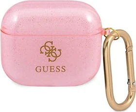 Guess Airpods 3 Hülle Glitter Pink