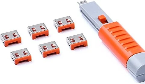 SmartKeeper USB-A Portblocker, Essential Basic, UL03, orange, 6er-Pack