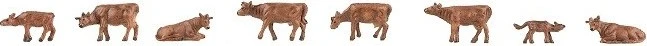 Faller Miniaturfiguren - Allgäuer Braunvieh N