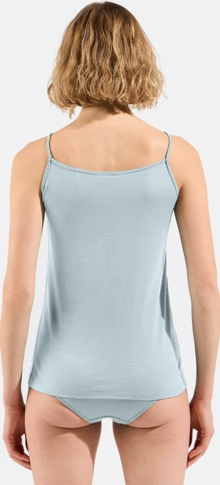 Odlo Natural Merino 160 V-Neck Funktionsshirt ärmellos baby blue (Damen)