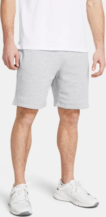 Under Armour Rival Fleece Hose kurz mod gray light heather/white (Herren)