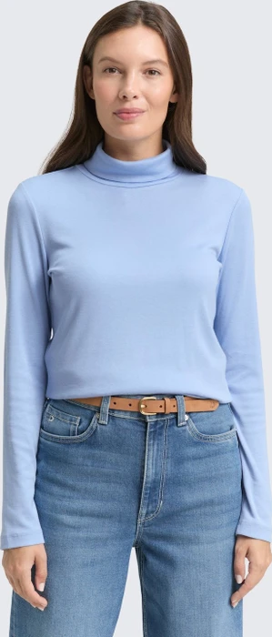 Tom Tailor Rollkragen Shirt langarm light fjord blue (Damen)