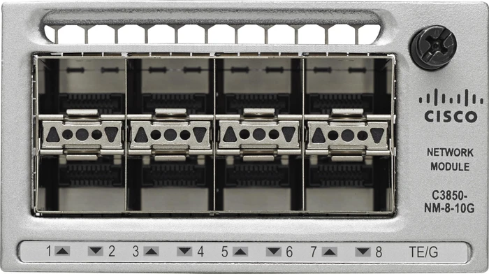 Cisco Catalyst 3850 IP Services Rackmount 10G Managed Stacking Switch, 32x SFP+, 1x Erweiterungsslot, Bundle (1x)