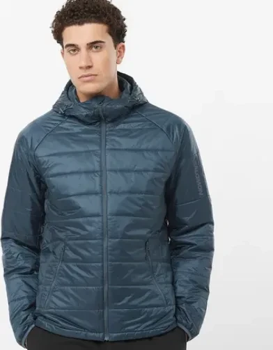 Salomon Outline Hooded Funktionsjacke midnight navy (Herren)