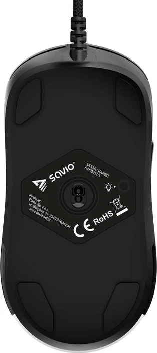 Savio Gambit RGB Gaming Mouse schwarz, USB