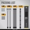 EZDIY-FAB 12VHPWR Cable Kit, 1x 24-Pin, 2x 4/8-Pin ATX, 1x 12VHPWR PCIe, 16AWG, schwarz/grau Vorschaubild