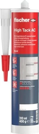 fischer High Tack AC Montagekleber cremeweiß, 310ml