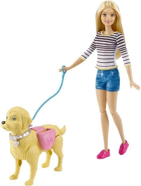 Mattel Barbie - Hundespaziergang Barbie & Hündchen