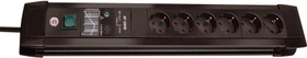 Brennenstuhl Premium-Line 30000A, 6-fach, 3m, schwarz