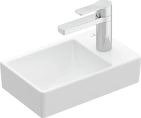 Villeroy & Boch Avento Handwaschbecken 36x22x11cm, ohne Überlauf, weiß alpin ceramicplus