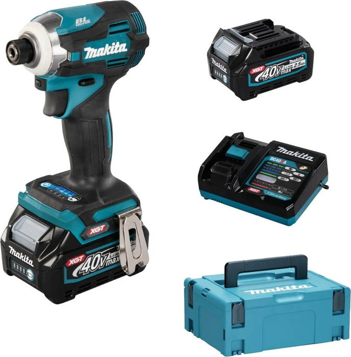 Makita TD001GD201 XGT Akku-Schlagschrauber inkl. MAKPAC + 2 Akkus 2.5Ah