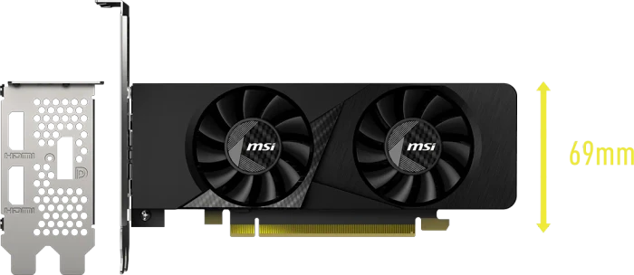 MSI GeForce RTX 3050 LP E 6G OC, 6GB GDDR6, 2x HDMI, DP