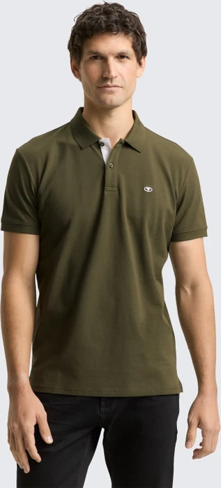 Tom Tailor Piqué Poloshirt kurzarm deep forest green (Herren)