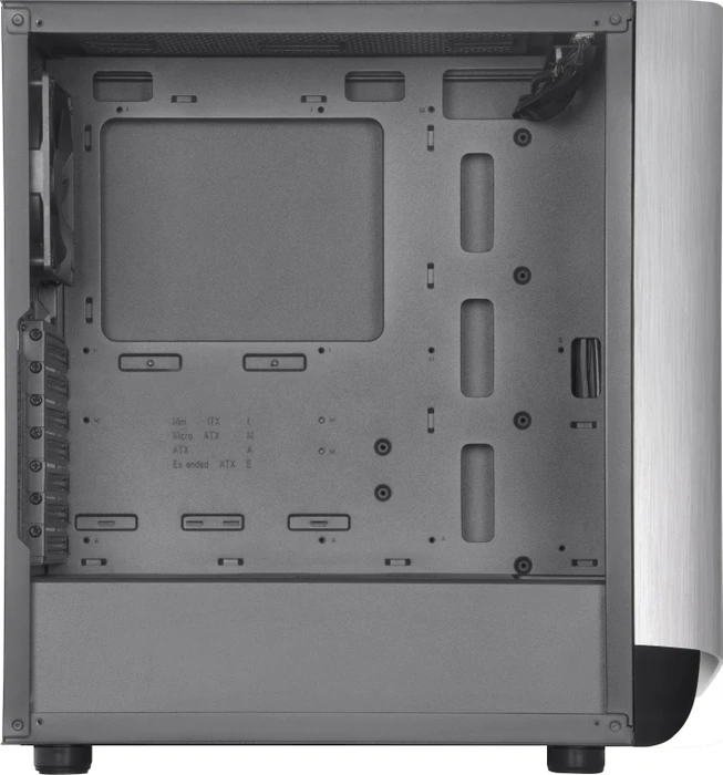 SilverStone Seta A1 Silver, silber, Glasfenster