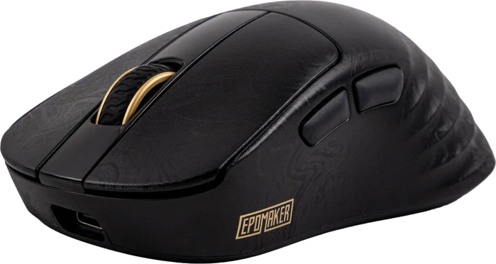 Epomaker Carbonis 8KHz Wireless Gaming Mouse, Black Gold, USB/Bluetooth