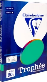 Clairefontaine Trophée Universalpapier matt tannengrün, A4, 80g/m², 100 Blatt