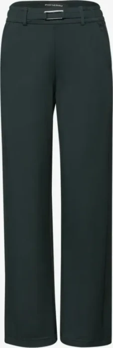 Street One Straight Leg Detail Hose evernight green (Damen)