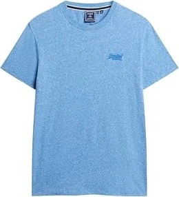 Superdry Organic Cotton Essential Logo T-Shirt kurzarm fresh blue grit (Herren)
