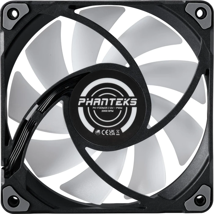 Phanteks M25-120 PWM D-RGB, schwarz, 120mm, 3er-Pack