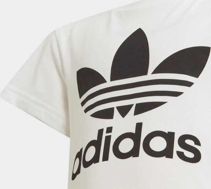 adidas Adicolor Trefoil T-Shirt kurzarm weiß/schwarz (Junior)
