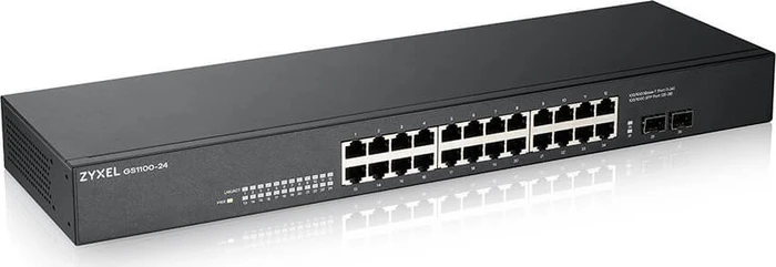 Zyxel GS1100 Desktop Gigabit Switch, 24x RJ-45, 2x SFP
