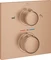Grohe Allure Thermostat-Wannenbatterie mit integrierter 2-Wege-Umstellung warm sunset gebürstet Vorschaubild