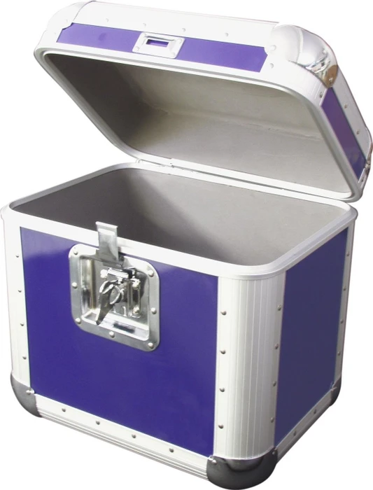 Roadinger Record Case Pro ALU 75/25, abgerundet blau