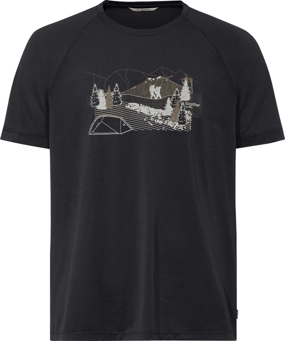 Vaude Gleann II Funktionsshirt kurzarm schwarz (Herren)